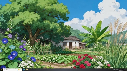 唯美春天田园小屋