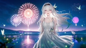 新年烟火流萤