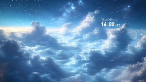 唯美云上星空