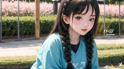 4k可爱甜美女孩