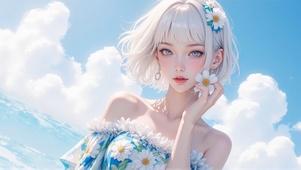 海边雏菊女孩