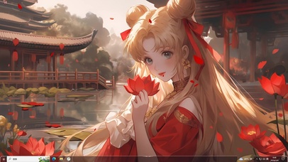 4K古风月野兔主题