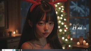 圣诞节美少女