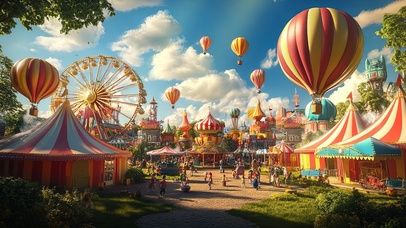 蓝天阳光游乐场