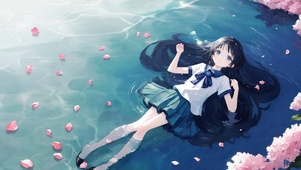水中的美少女