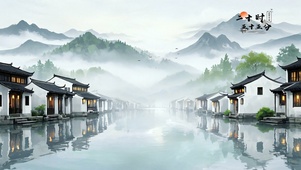 绿意江南水乡