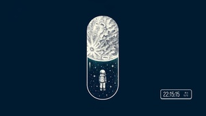 4K极简宇航员