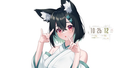 可爱兽耳小巫女