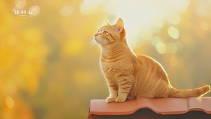 可爱的大橘猫