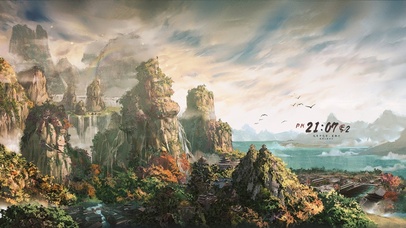 4K唯美古风九州四海（带鱼屏）