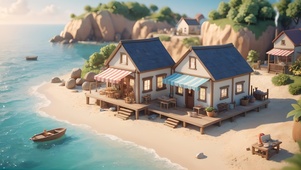 海边微观小屋