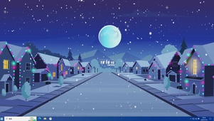 小镇夜景主题
