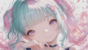 可爱大眼女孩
