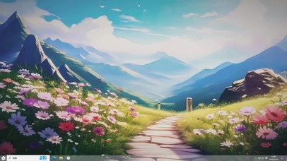 唯美花花小路-桌面主题