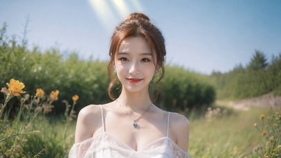 清纯可爱性感的美女