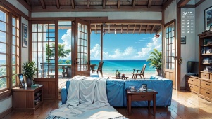 4K海边小屋
