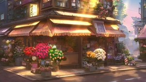 日式鲜花店