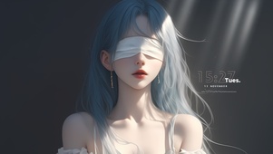 性感蒙眼女孩