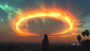 奇幻天空-火圈云