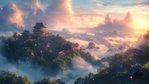 云雾缭绕之城