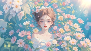 4K 灵动娇丽女生