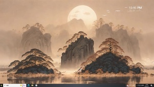 水墨山水主题