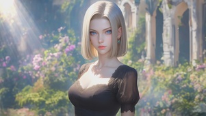 唯美金发美女