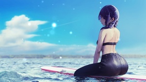 冲浪少女