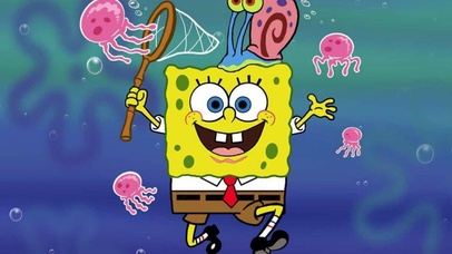 海绵宝宝抓水母