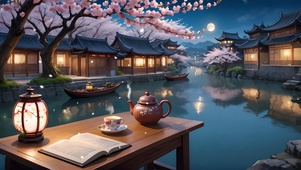 花好月圆水乡夜