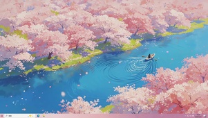 桃花河流