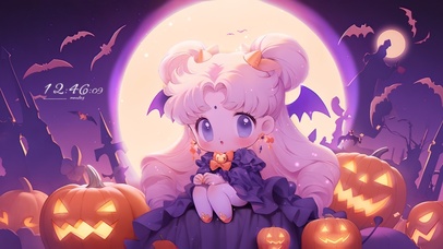 万圣节小恶魔月野兔