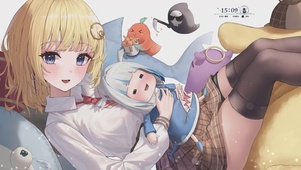 可爱玩偶少女