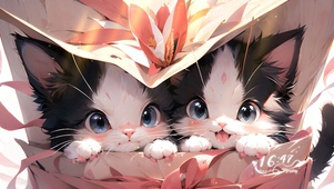 可爱治愈萌系小猫