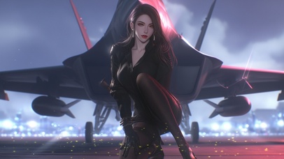 靥笑春桃兮，云堆翠髻