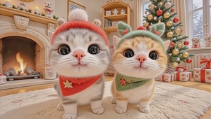 怼脸小猫的快乐圣诞节