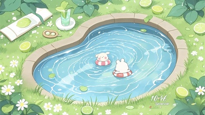 惬意的池塘小伙伴