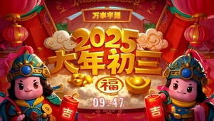 大年初三门神守平安万事亨通