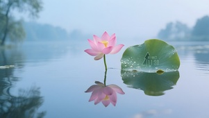 湖中的荷花