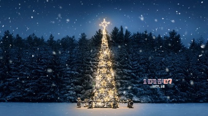 简约温馨雪景桌面