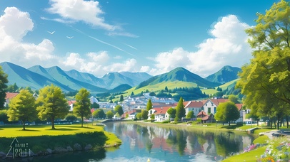 青山绿水-小村庄