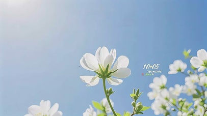 春天清新小白花