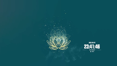 佛系 金色莲花 4K壁纸