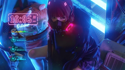 4K赛博朋克美女