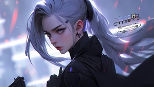 赛博雨夜少女