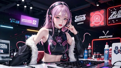 4K电竞可爱少女