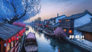 江南雨景