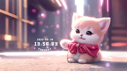 4K超萌治愈逛街小萌喵