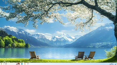 梨花树下赏风景