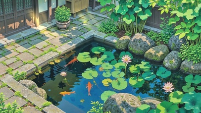 治愈庭院绿景（雨过天晴篇）